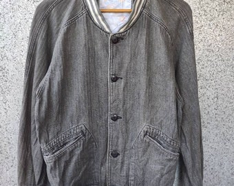Vintage 90s Vintage Edwin Chaqueta Varsity chaqueta de algodón
