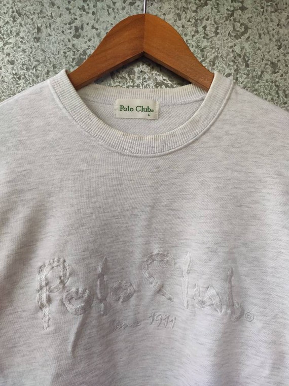 Vintage Polo Club Sweatshirt Spell Out Embroidery - Etsy