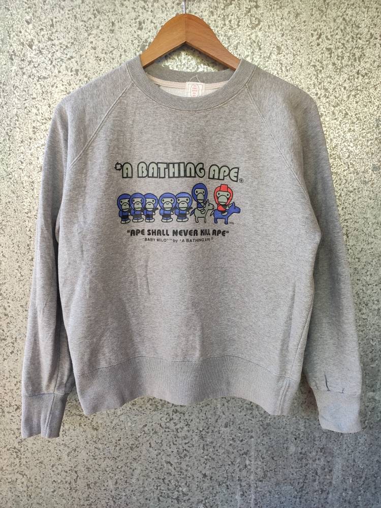 Vintage Bape A Bathing Ape Sweathirt Baby Milo Etsy