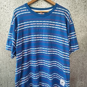 Vintage t-shirt poney complet imprimé rayures tee poney