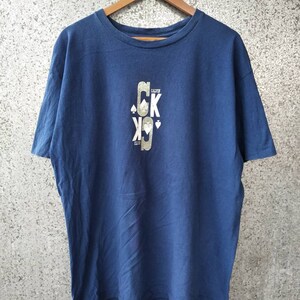 Vintage Calvin Klein duże logo tshirt spade wyprodukowane w usa