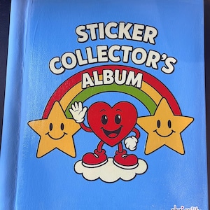 80’s vintage inspired Sticker Album.