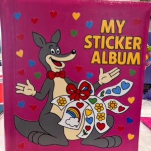 80’s vintage inspired Sticker Album.