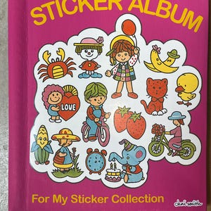 80’s vintage inspired Sticker Album.