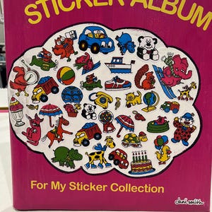 80’s vintage inspired Sticker Album.
