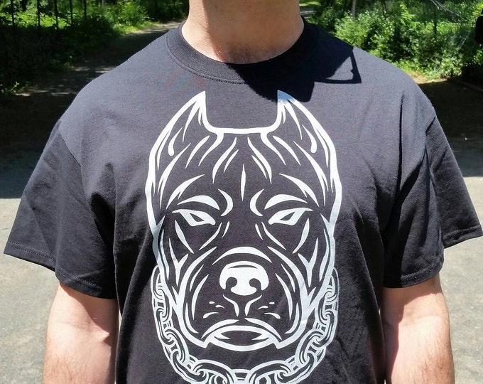 Featured listing image: GAY BAD PUPPY image on a black Gildan brand all cotton tee shirt