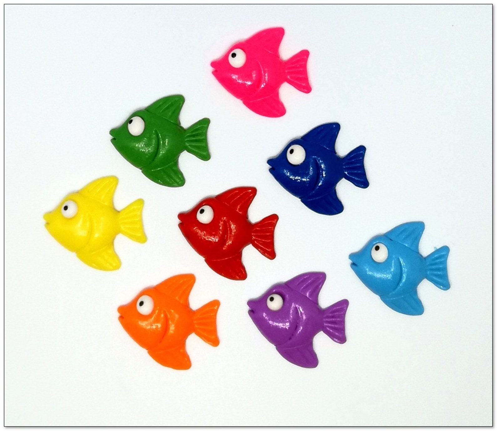 Fish 8 pcs. Sea Fridge Handmade Etsy