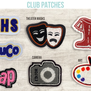 Custom Club Letterman Chenille Patch