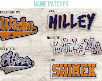 Custom Name Letterman Chenille Patch
