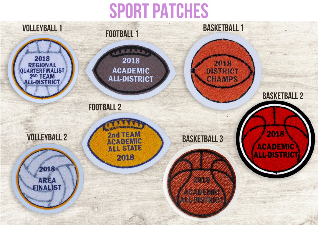 Custom Sports Letterman Chenille Patch Etsy Canada