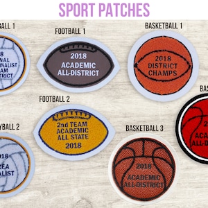 Custom Sports Letterman Chenille Patch