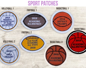 Custom Sports Letterman Chenille Patch