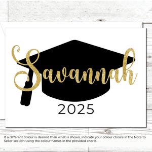 Carte de fin d'études pour les seniors, Carte de fin d'études 2025, Carte de fin d'études, Pour le diplômé, Carte de fin d'études toute année, Carte scintillante, Carte de fin d'études