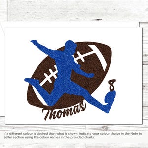 Anniversaire de football personnalisé, Carte de voeux de football, Amateur de football, Pour joueur de football, Carte d'anniversaire de football, Amateur de sport
