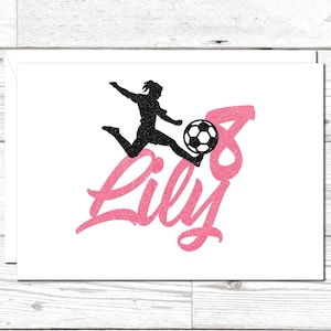 Anniversaire de football personnalisé, Carte de voeux de football, Amateur de football, Pour joueur de football, Carte d'anniversaire de football, Carte de football scintillante, Amateur de sport
