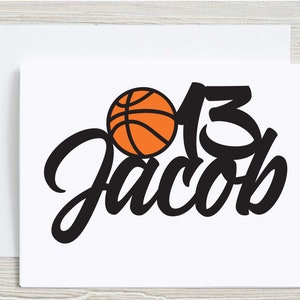 Carte d'anniversaire personnalisée de basket-ball, Carte de voeux de football, Carte de football, Basket-ball, Carte de voeux de basket-ball, Carte scintillante