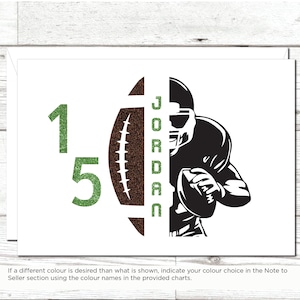 Anniversaire de football personnalisé, Carte de voeux de football, Amateur de football, Pour joueur de football, Carte d'anniversaire de football, Amateur de sport