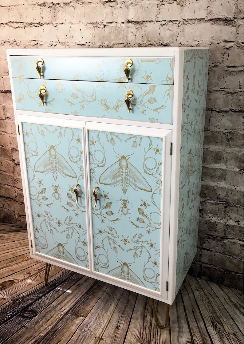 Upcycled Vintage Tallboy Painted Nursery Etsy UK