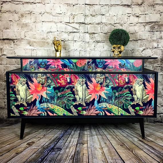 Upcycled painted sideboard deals