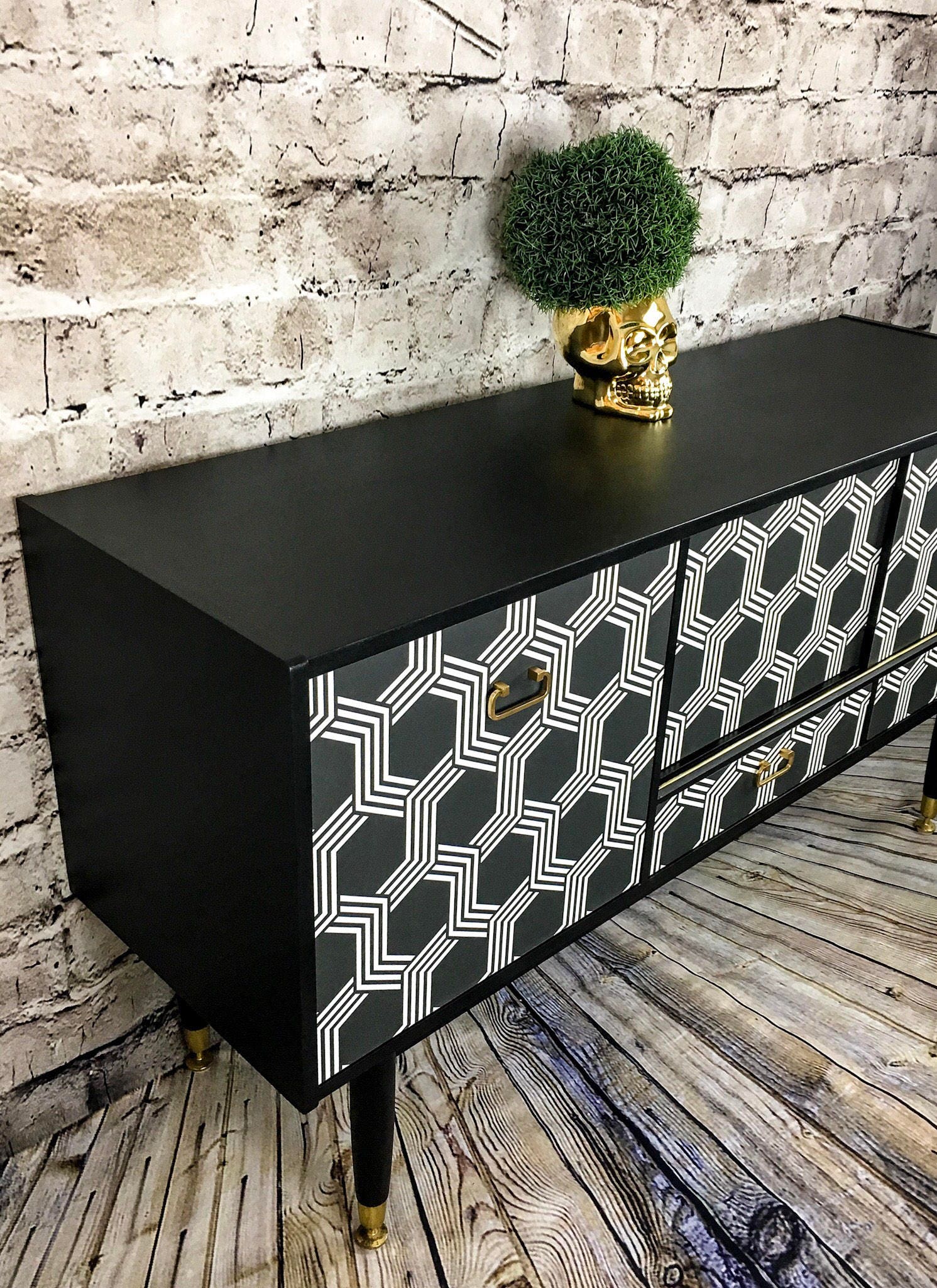 Upcycled Sideboard Painted Sideboard Vintage Retro Etsy UK