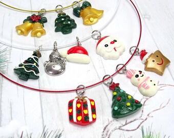 Choker with pendant SELECTION Christmas tree snowman gift star Advent calendar filling, Christmas Advent Winter, by BuntMixxDESIGN ©