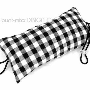 ドアストッパー 黒と白 Vichykaro、ドアストッパー 黒と白、ハンドル用、保持機能コードストッパー、BuntMixxDESIGN 製