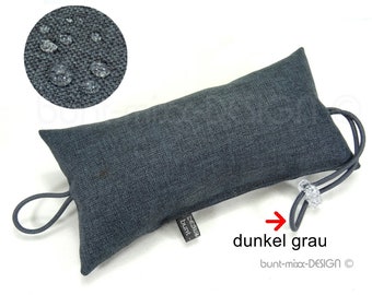 Türstopper dunkelgrau meliert GRAU Türpuffer für die Klinke Outdoorstoff Geschenk für Männer, dark grey doorstopper by BuntMixxDESIGN ©