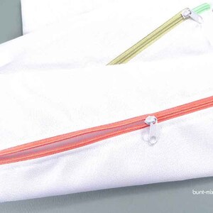 wetbag Nasstasche weiß wasserabweisend waschbar leichtes Gewicht Reise, handmade by BuntMixxDESIGN ©
