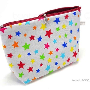 Kosmetiktasche Universaltäschchen Taschenorganizer, Anhänger Sterne, by BuntMixxDESIGN ©