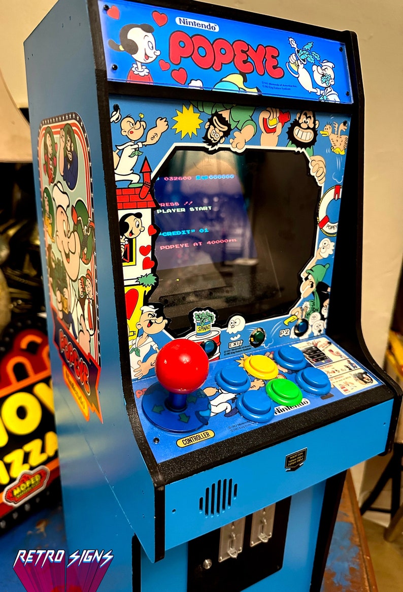 POPEYE the Arcade Game Custom Mini Multi Arcade Cab Donkey Kong Donkey