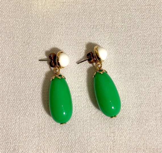 vintage Avon”come summer” green white lucite gold… - image 5