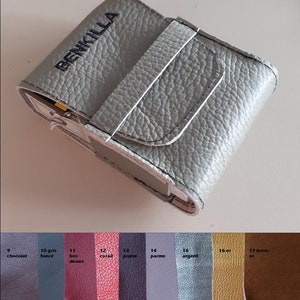 Portasigarette in pelle personalizzabile con nome, bocchino personalizzabile, scatola per sigarette personalizzabile, copertina con iniziale.
