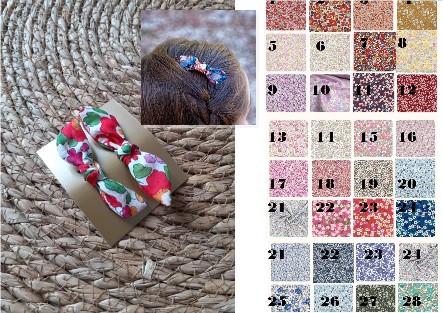 Fiocco Per Capelli "MAXI GRACE" | Fascia Per Capelli | Elastico Per - Foto 11