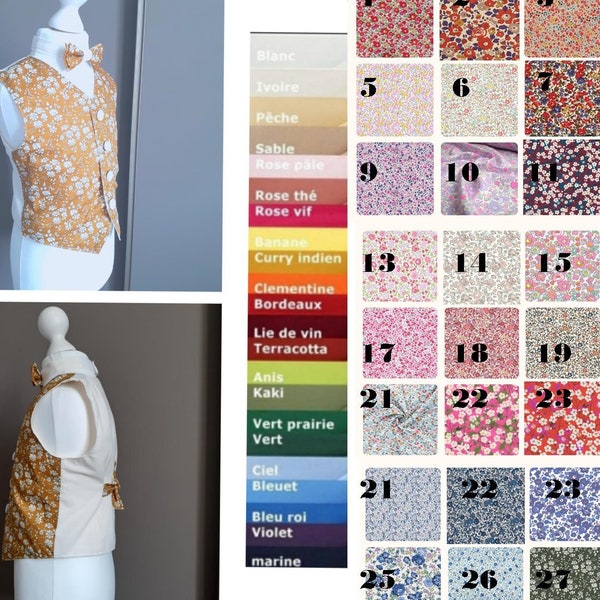 [Available] Men Beige Floral Printed Vest main image 1