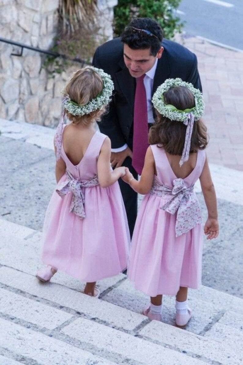 Robe petite fille demoiselle d'honneur personnalisable | Etsy