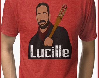 Negan and Lucille TWD Tri-blend T-Shirt