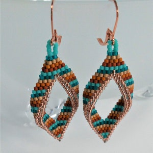 Copper Earrings, Turquoise Earrings, Leaf Earrings, Lever Back Earrings, Copper Drop Earrings, Turquoise Dangle Earrings, Copper Jewelry