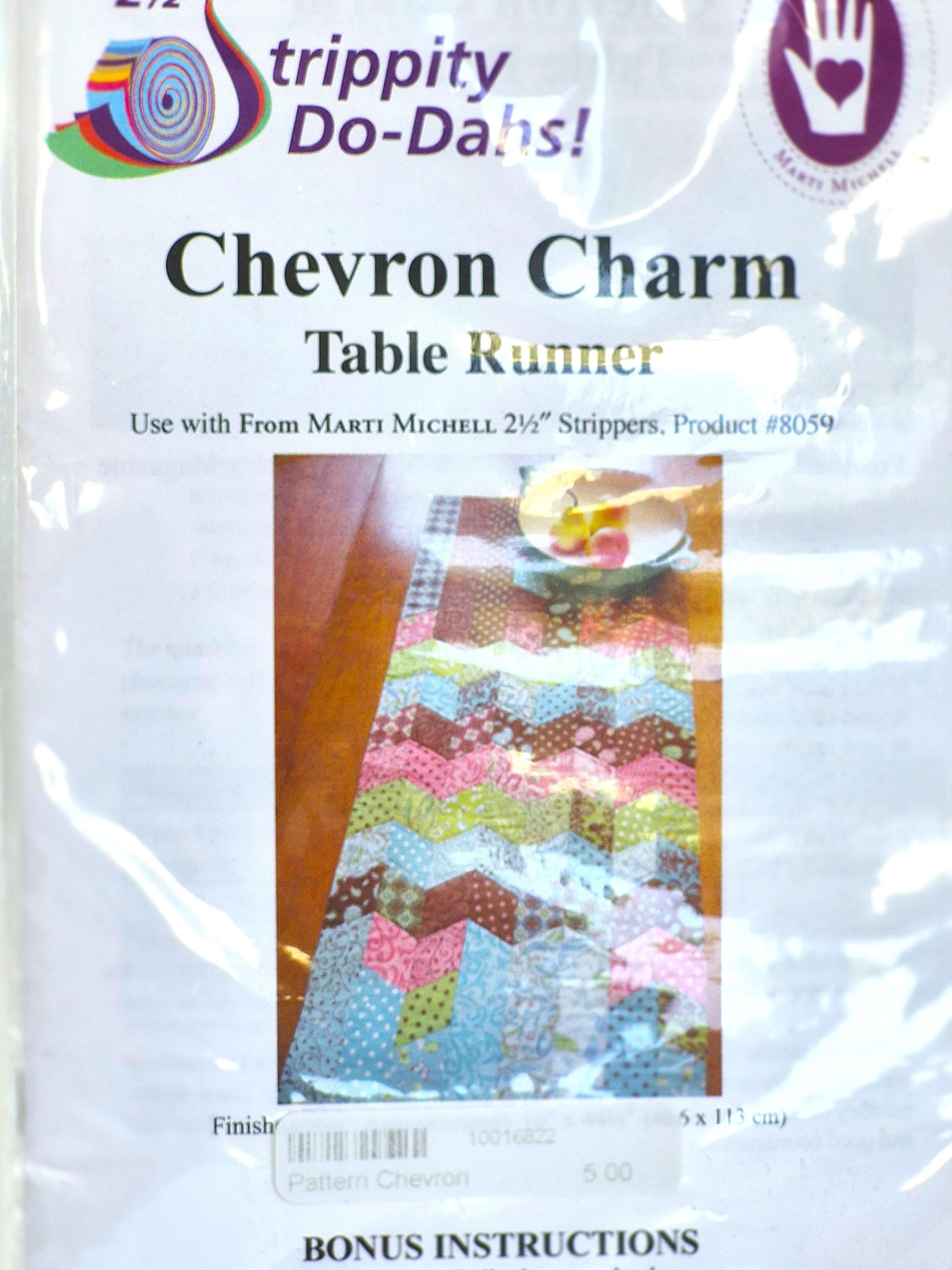 Chevron Charm Table Runner Quilt Pattern Marti Michell Strips - Etsy