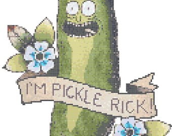 Pickle Rick! - Cross Stitch Pattern