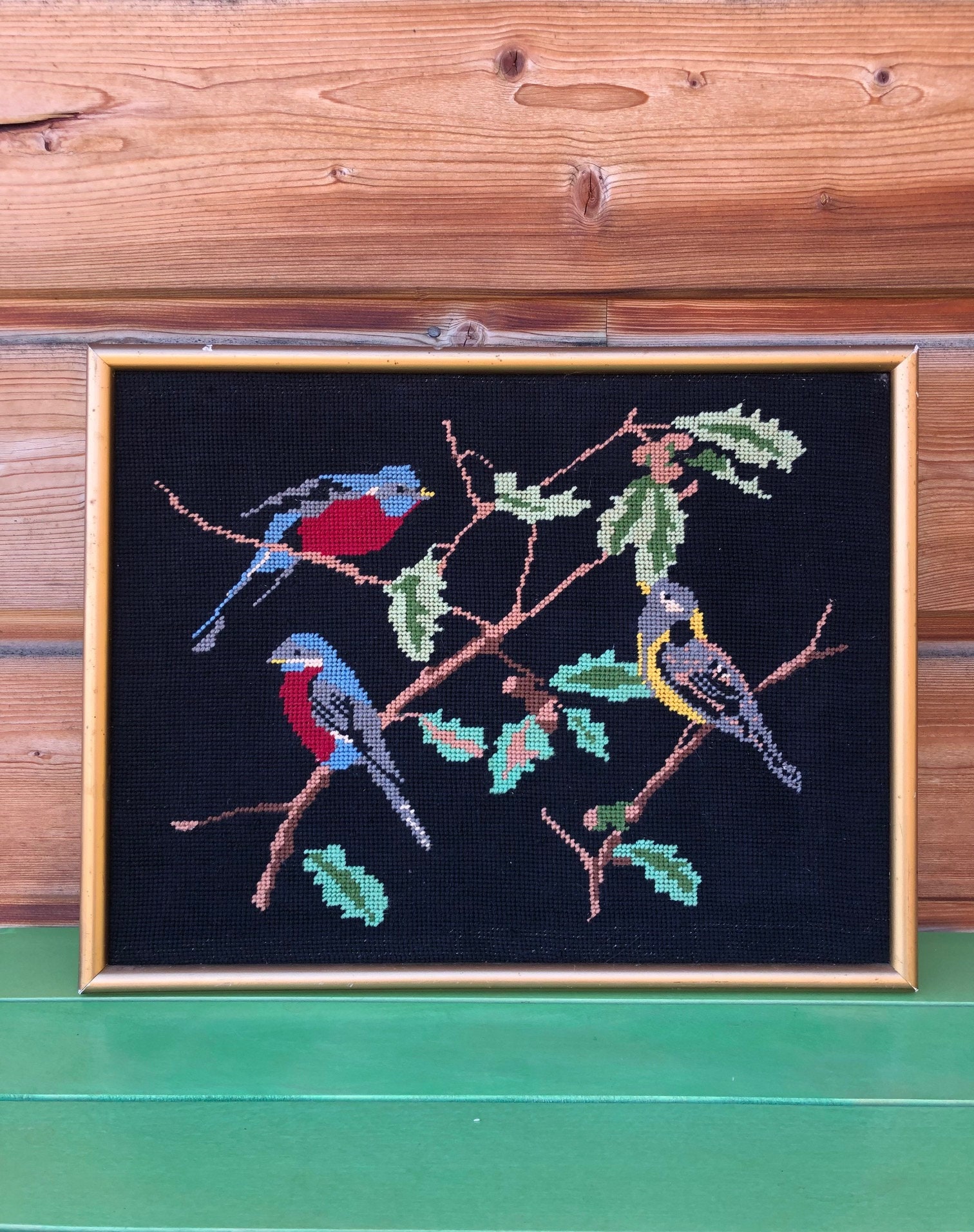 Canevas Oiseaux Vintage