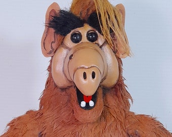 Alf - Handgemaakte kunstpop, figuur, verzamelpop.