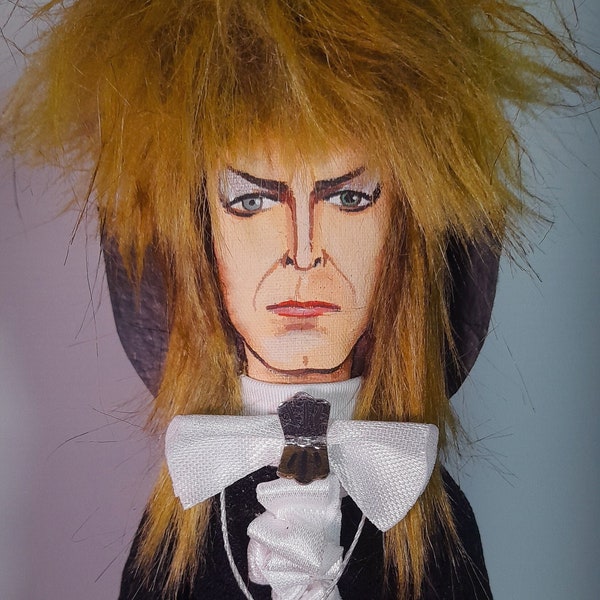 Versione di David Bowie Jareth, il Re dei Goblin e Toby / Labirinto / Bambole d'arte / arte originale / Bambole fatte a mano.