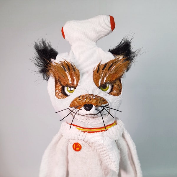 Ash Fox- Art Dolls - original art - figurative art - collectible doll - gift - Handmade dolls.