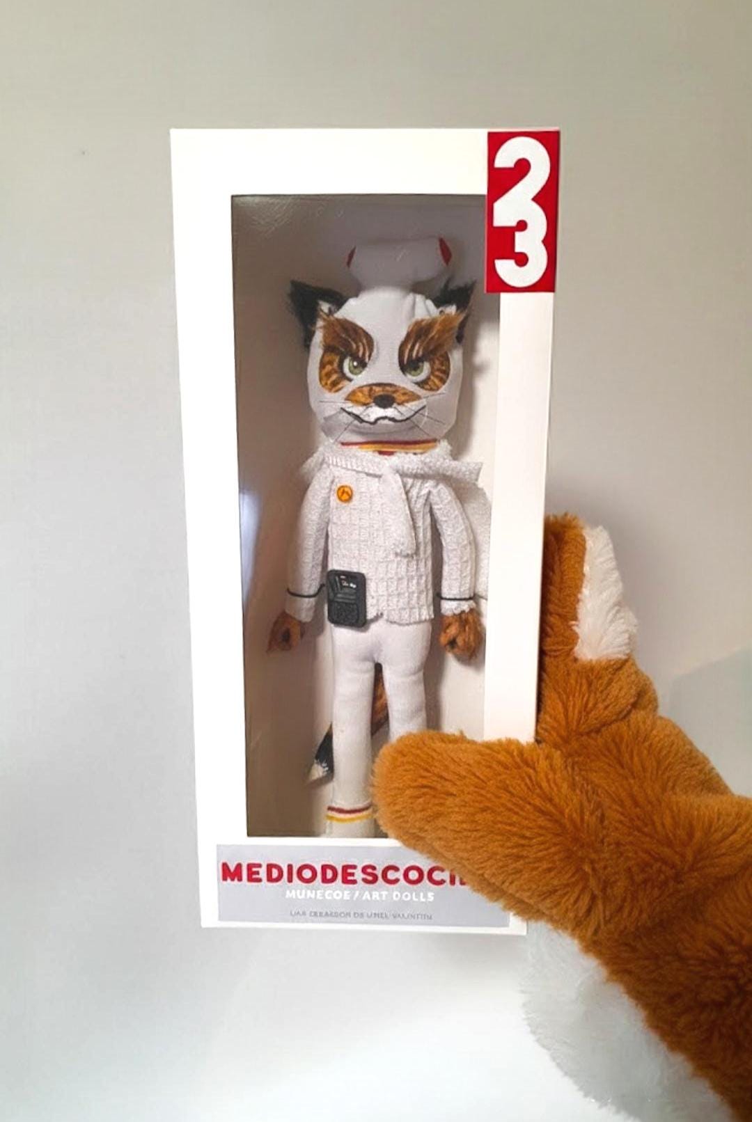 Ash Fox Handmade Art Doll - Fantastic Mr Fox OOAK Figurine
