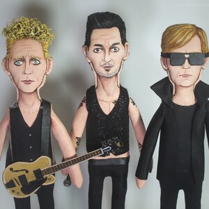 Depeche Mode Box Set / 3 Art Dolls / original art / Handmade dolls.