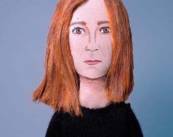 Beth Gibbons Art Doll | OOAK Handmade Figurine | Portishead Musician Collectible Character Sculpture