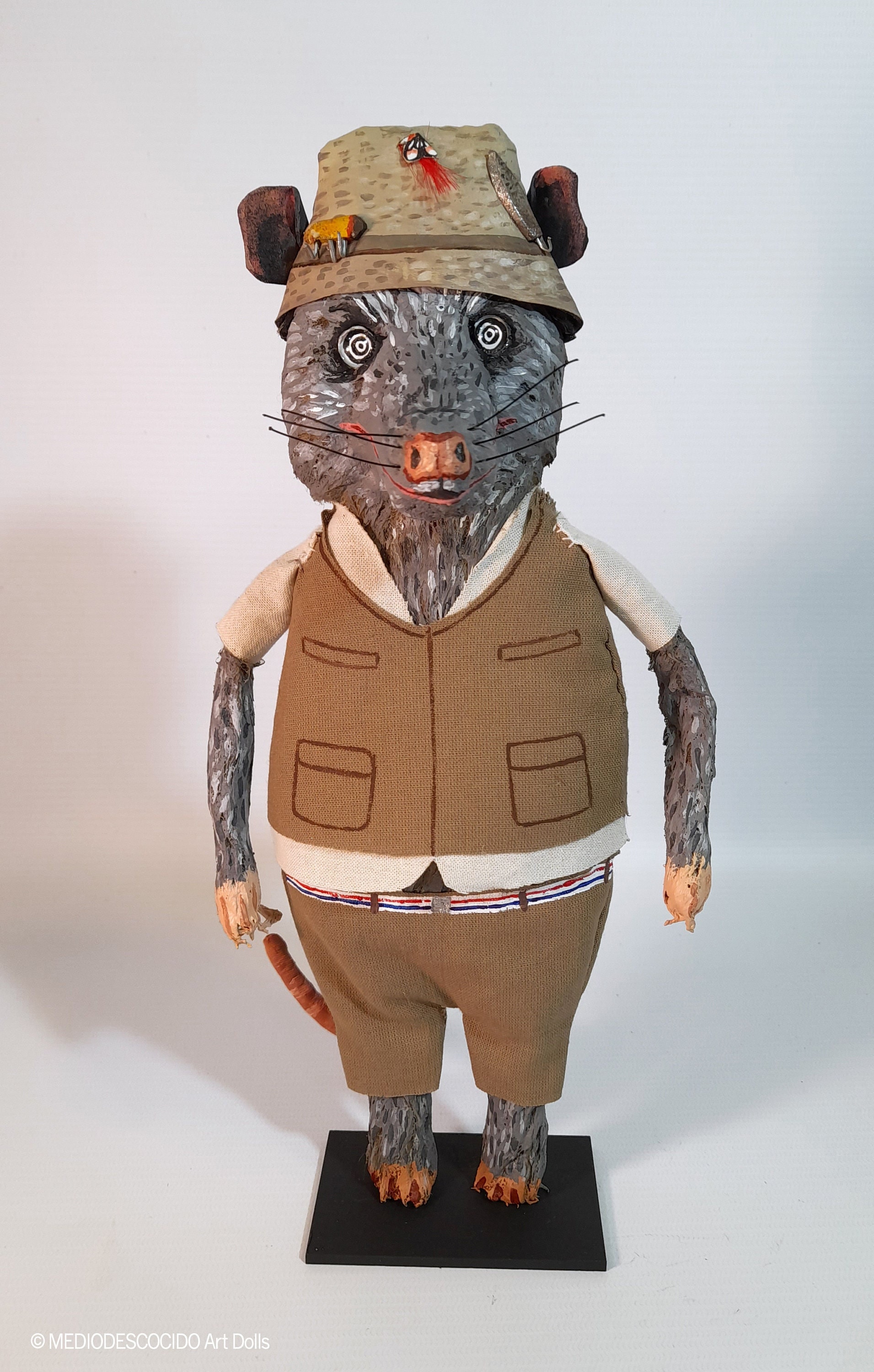 kylie / Fantastic Mr Fox , Art Dolls / original art, collectible figurine, Handmade dolls, Decor Gift.