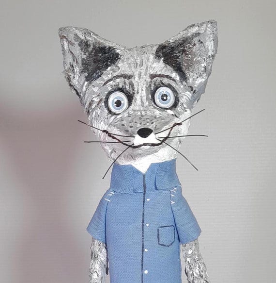 Kristofferson Handmade Art Doll - Fantastic Mr Fox OOAK Figurine