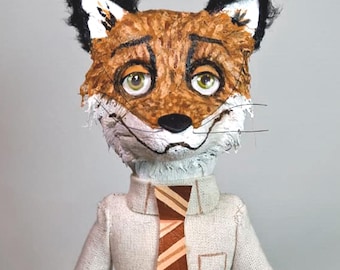 Fantastic Mr. Fox Art Dolls - Handmade - Original Art