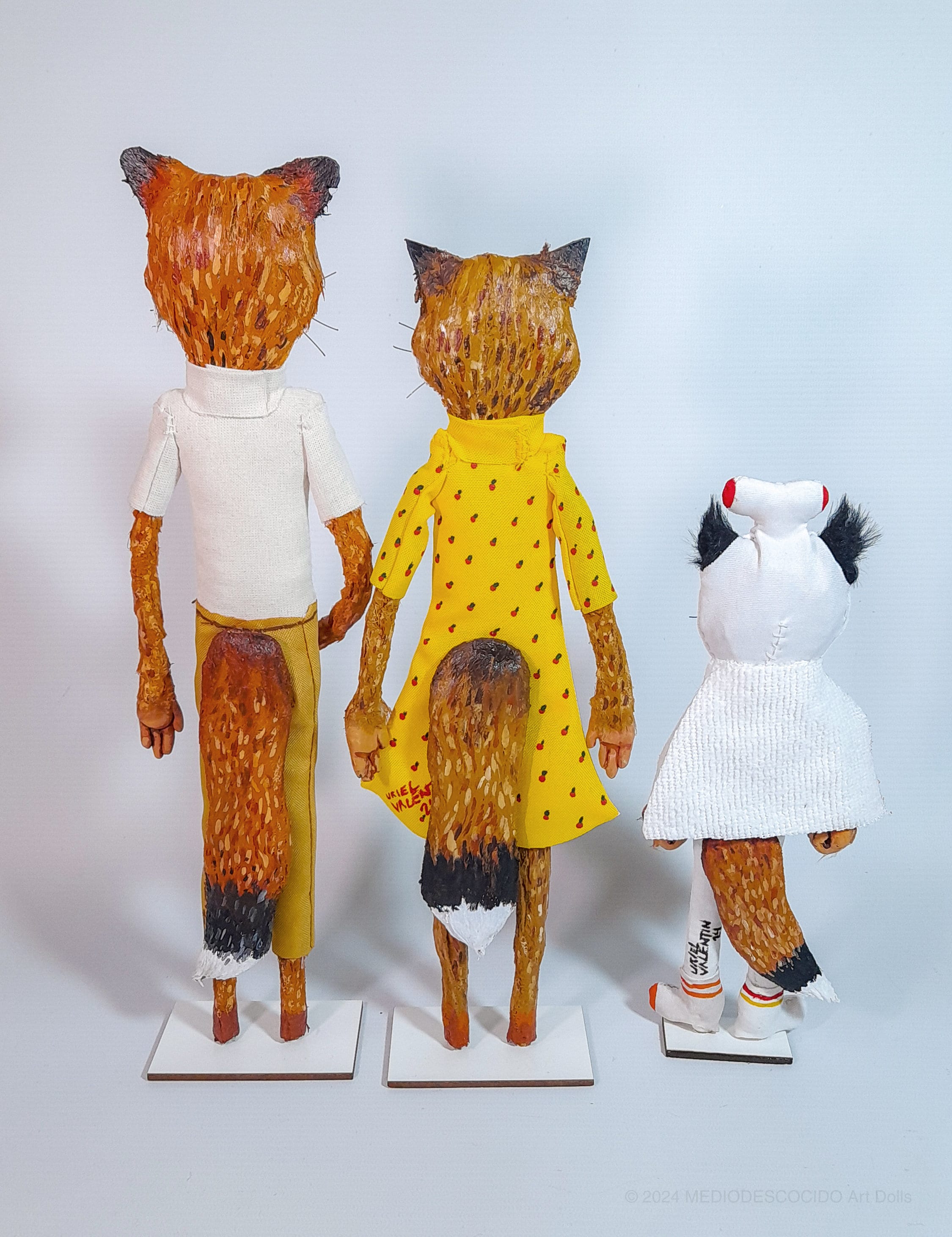 ファンタスティック Mr. Fox、アートドール。 / フィギュア 3 体